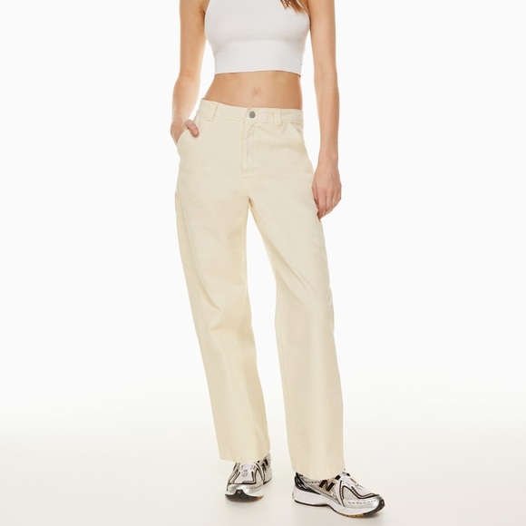 Aritzia‎ TNA Greenwich Pant High Waisted Carpenter Twill Pants Relaxed Utility - Picture 1 of 16